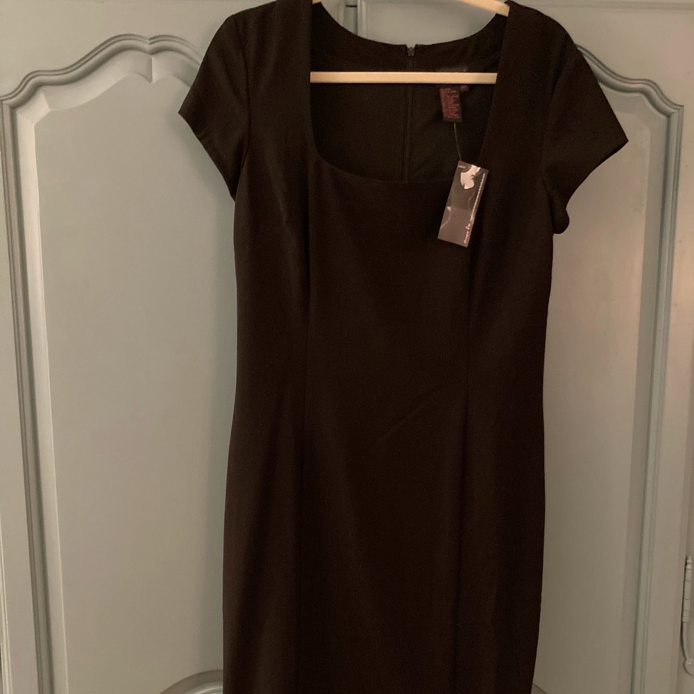 Classic black shape-wear dress, size 12T, lined, length 44”
